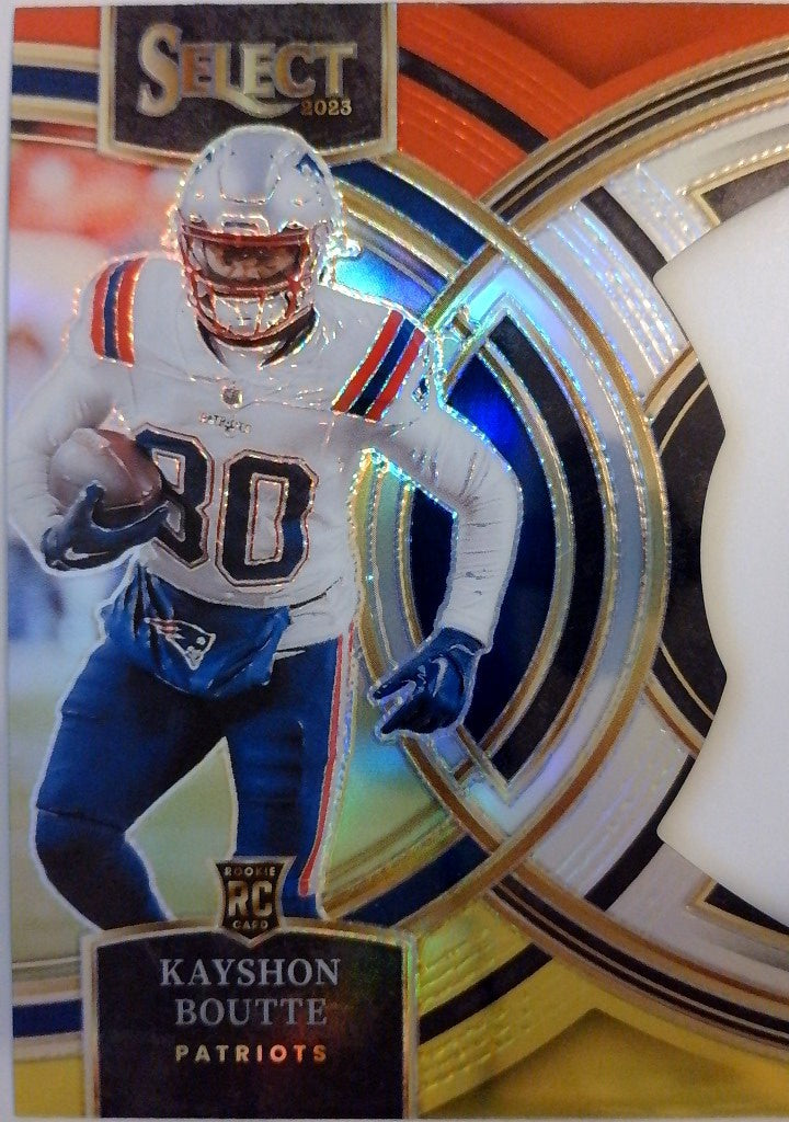 2023 Panini Select Football Red and Yellow Prizms Die Cuts Kayshon Boutte #116