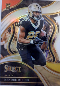 2023 Panini Select Football Red and Yellow Prizms Die Cuts Kendre Miller #244