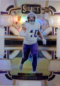 2023 Panini Select Football Silver Prizms Die Cuts Ivan Pace Jr. #64