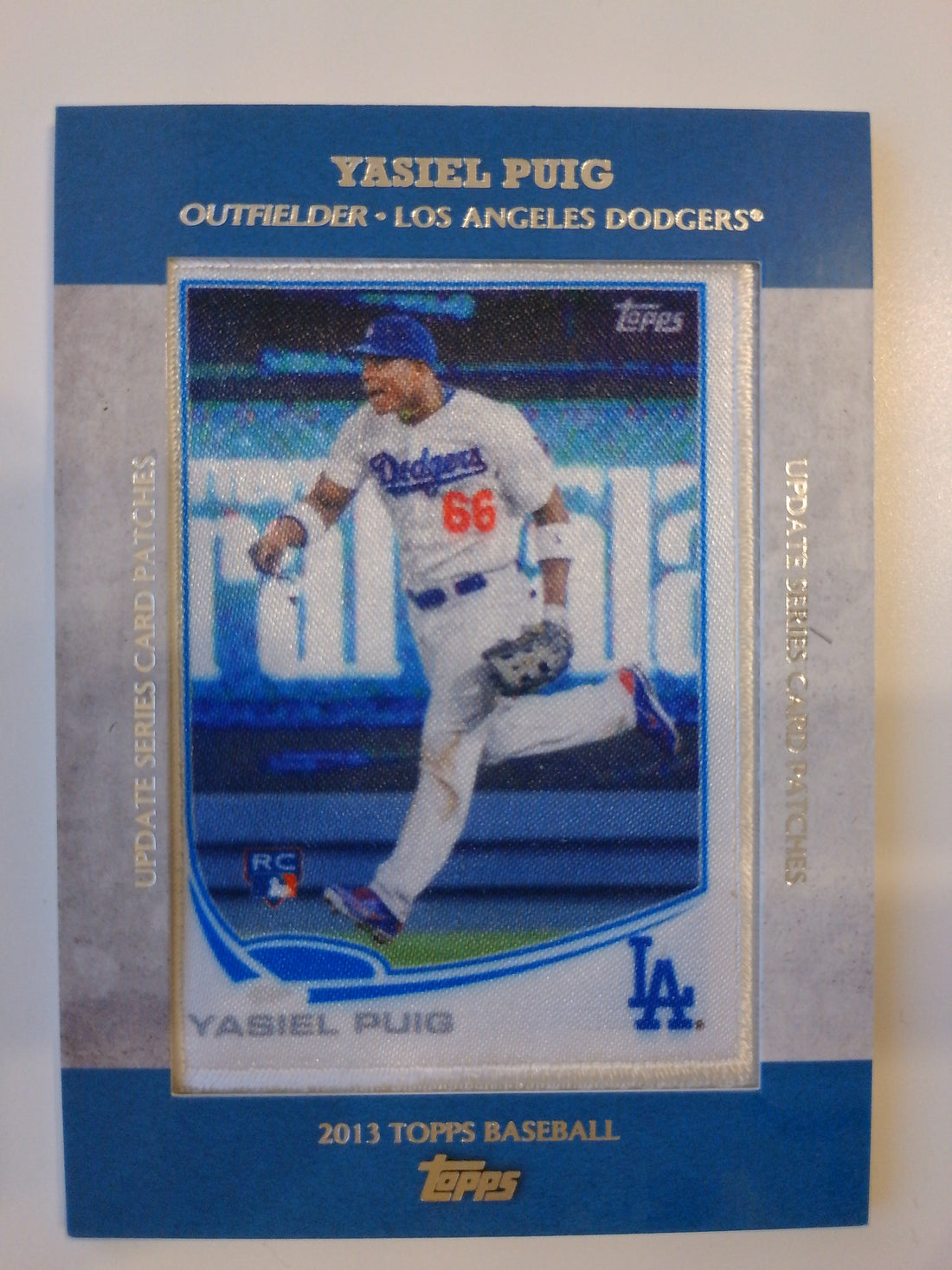 2013 Topps Update Topps Rookie Card Patches Yasiel Puig #TRCP-15
