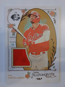 2024 Topps Allen & Ginter Baseball Full-Size Relics B Nick Castellanos #AGR-NCA