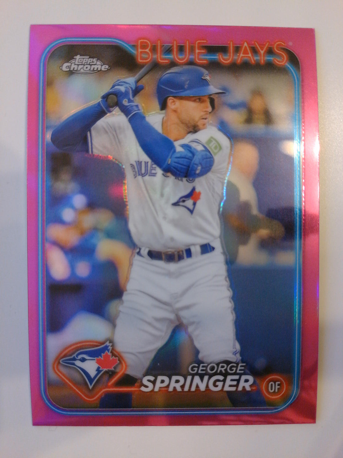 2024 Topps Chrome Baseball Pink Refractors George Springer #134