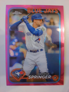 2024 Topps Chrome Baseball Pink Refractors George Springer #134