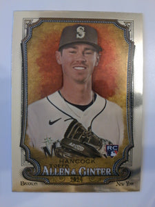 2024 Topps Allen & Ginter Baseball Chrome Emerson Hancock #21 Rookie