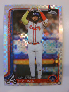 2025 Topps Chrome Baseball X-Fractors Marcell Ozuna #250