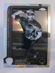 2025 Topps Chrome Baseball Negative Refractors Freddy Peralta #95