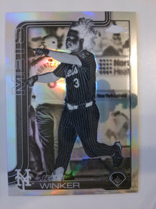 2025 Topps Chrome Baseball Negative Refractors Jesse Winker #180