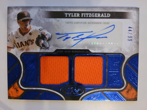 2025 Topps Tier One Autographed Dual Relic 44/99 Tyler Fitzgerald #AT1R-TF