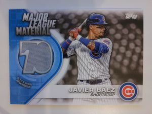 2021 Topps Baseball Major League Material Relics Javier Baez #MLM-JB