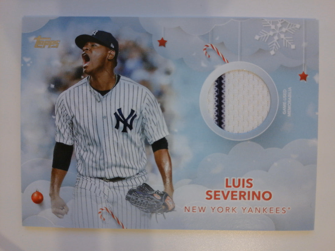 2020 Topps Holiday Baseball Relics Luis Severino #WHR-LS