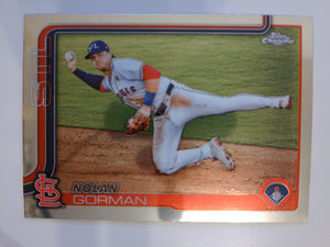 2025 Topps Chrome Baseball Nolan Gorman #80