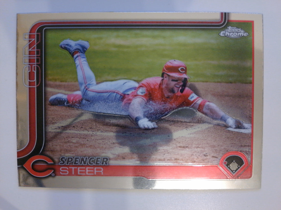 2025 Topps Chrome Baseball Spencer Steer #174