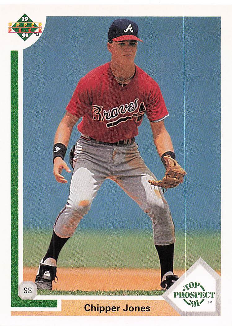 1991 Upper Deck Baseball Chipper Jones #55 Rookie