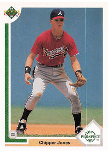 1991 Upper Deck Baseball Chipper Jones #55 Rookie