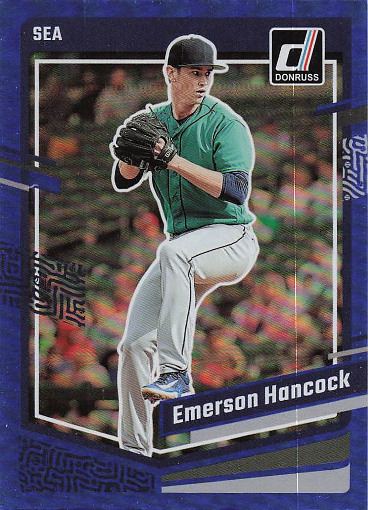 2023 Donruss Baseball Holo Blue Emerson Hancock #144