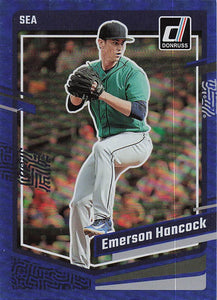 2023 Donruss Baseball Holo Blue Emerson Hancock #144