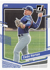 2023 Donruss Baseball Cade Horton #125