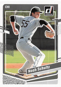 2023 Donruss Baseball Season Stat Line Noah Schultz #126