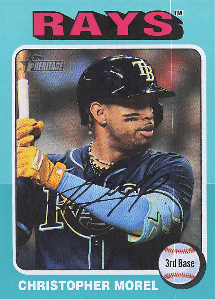 2024 Topps Heritage Baseball White Border Christopher Morel #575