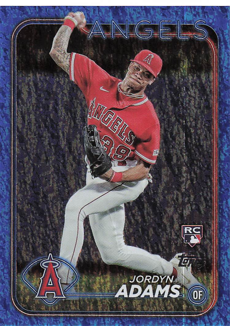 2024 Topps Baseball Blue Holofoil 225/999 Jordyn Adams #470 Rookie