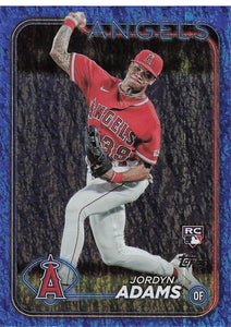 2024 Topps Baseball Blue Holofoil 225/999 Jordyn Adams #470 Rookie