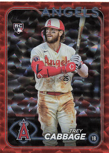 2024 Topps Baseball Orange Crackle Foil 067/299 Trey Cabbage #321