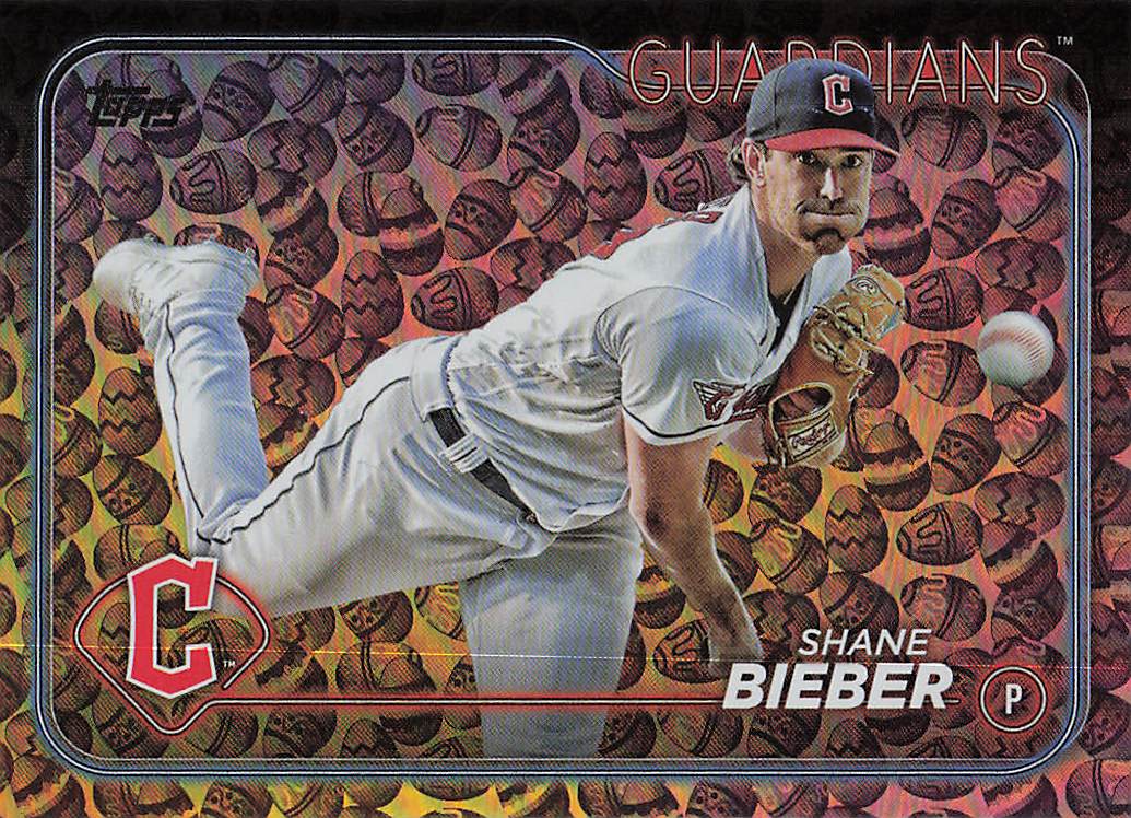 2024 Topps Baseball Holiday Eggs Shane Bieber #107