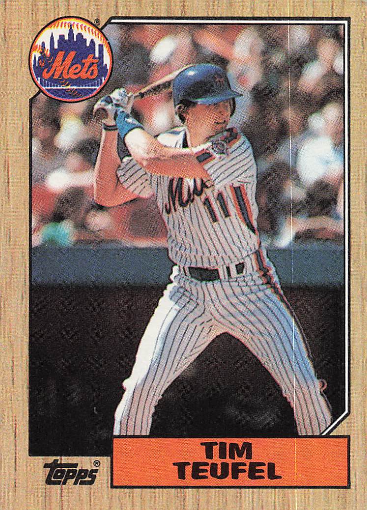 1987 Topps Baseball Tim Teufel #158
