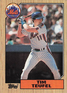1987 Topps Baseball Tim Teufel #158