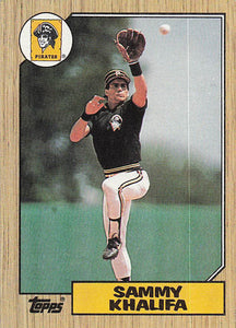 1987 Topps Baseball Sammy Khalifa #164