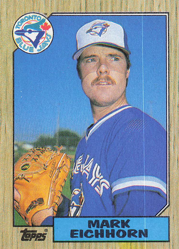 1987 Topps Baseball Mark Eichhorn #371 Rookie