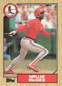 1987 Topps Baseball Willie McGee #440