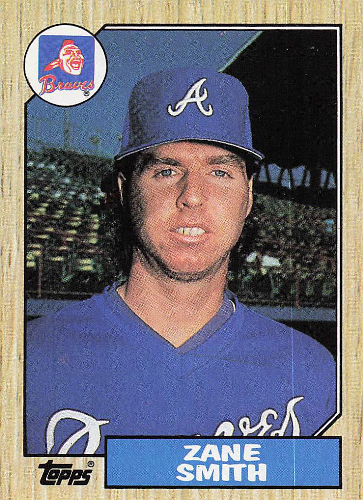 1987 Topps Baseball Zane Smith #544