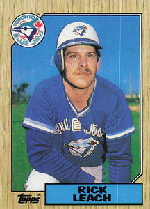 1987 Topps Baseball Rick Leach #716