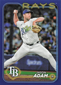 2024 Topps Update Baseball Royal Blue Jason Adam #US102 Rookie