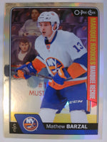 2016-17 O-Pee-Chee Update Rainbow Foil Mathew Barzal #689 Rookie