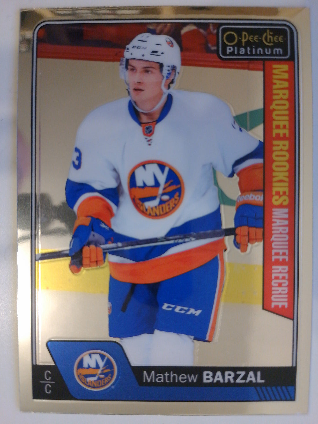 2016-17 O-Pee-Chee Platinum Hockey Mathew Barzal #188 Rookie