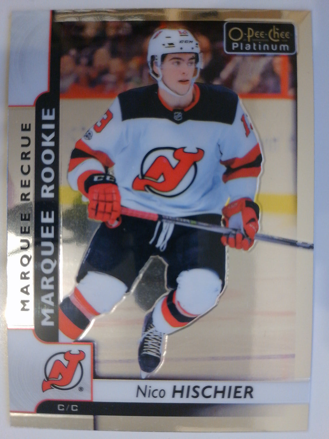 2017-18 O-Pee-Chee Platinum Hockey Nico Hischier #151 Rookie