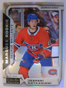 2018-19 O-Pee-Chee Platinum Rainbow Jesperi Kotkaniemi #180 Rookie