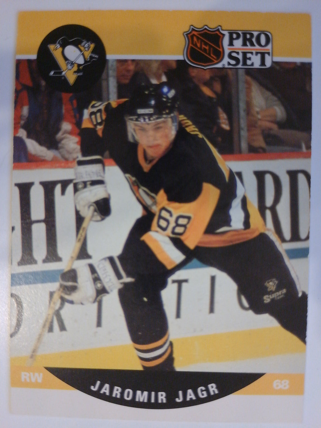 1990-91 Pro Set Hockey Jaromir Jagr #632b Rookie