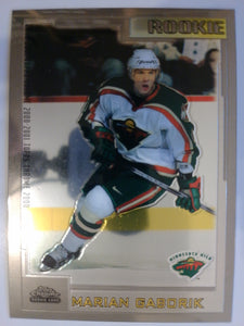 2000-01 Topps Chrome Hockey 0637/1250 Marian Gaborik #242 Rookie
