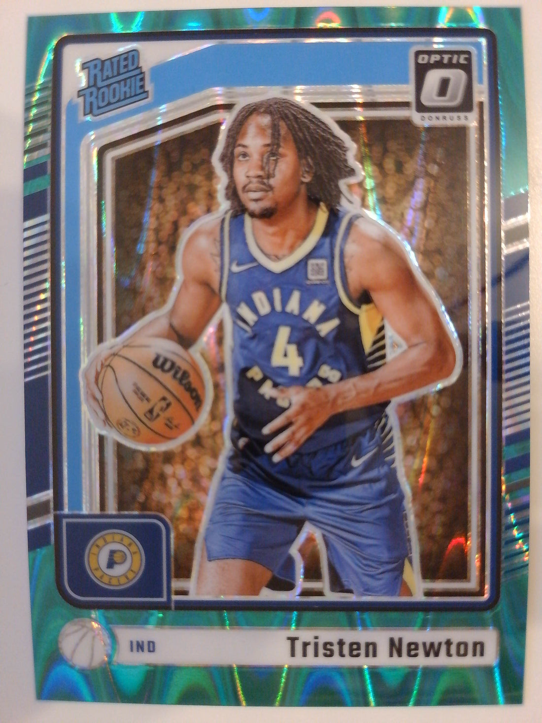 2024-25 Donruss Optic Basketball Green Shimmer Tristen Newton #285 Rookie