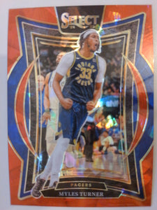 2024-25 Panini Select Basketball Red Cracked Ice Prizm Myles Turner #4