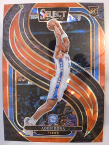 2024-25 Panini Select Basketball Red Cracked Ice Prizm Adem Bona #196 Rookie