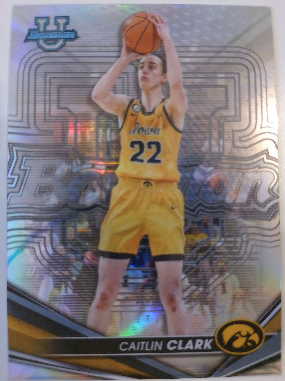 2022-23 Bowman University Best Basketball Refractors Caitlin Clark #50