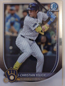 2025 Bowman Chrome Baseball Christian Yelich #70