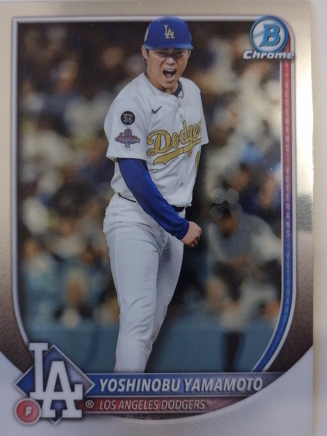 2025 Bowman Chrome Baseball Yoshinobu Yamamoto #76