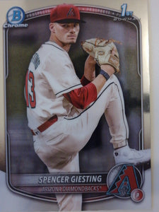 2025 Bowman Chrome Baseball Bowman Chrome Prospects Spencer Giesting #BCP-165