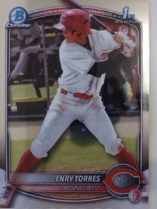 2025 Bowman Chrome Baseball Bowman Chrome Prospects Enry Torres #BCP-168