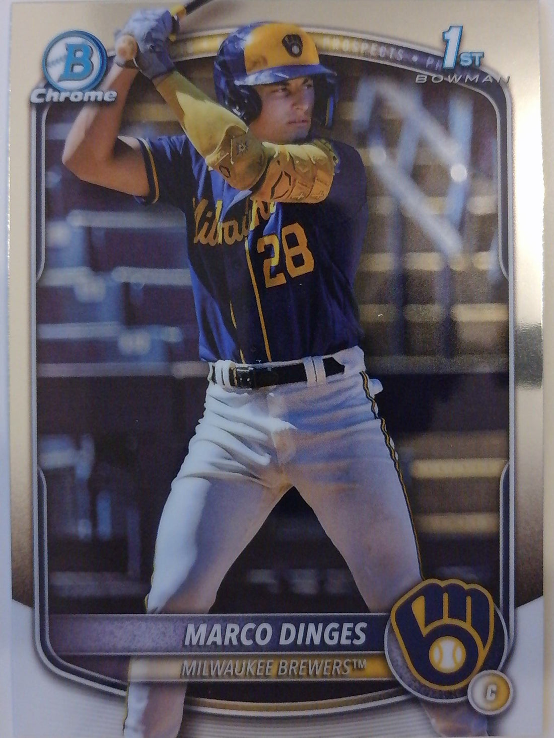 2025 Bowman Chrome Baseball Bowman Chrome Prospects Marco Dinges #BCP-183